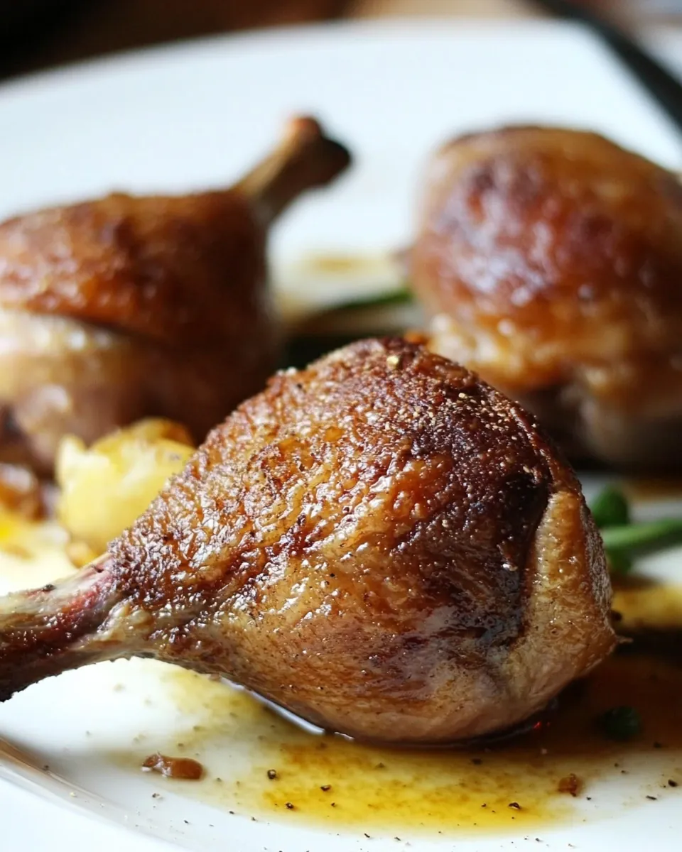 Crispy Sous Vide Duck Confit Legs
