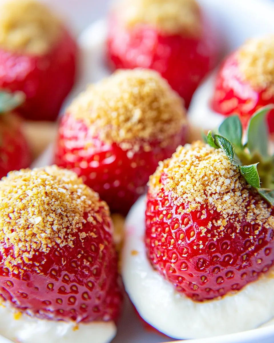 Cheesecake Stuffed Strawberries