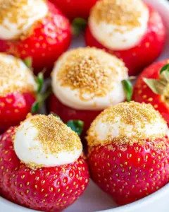 Cheesecake Stuffed Strawberries