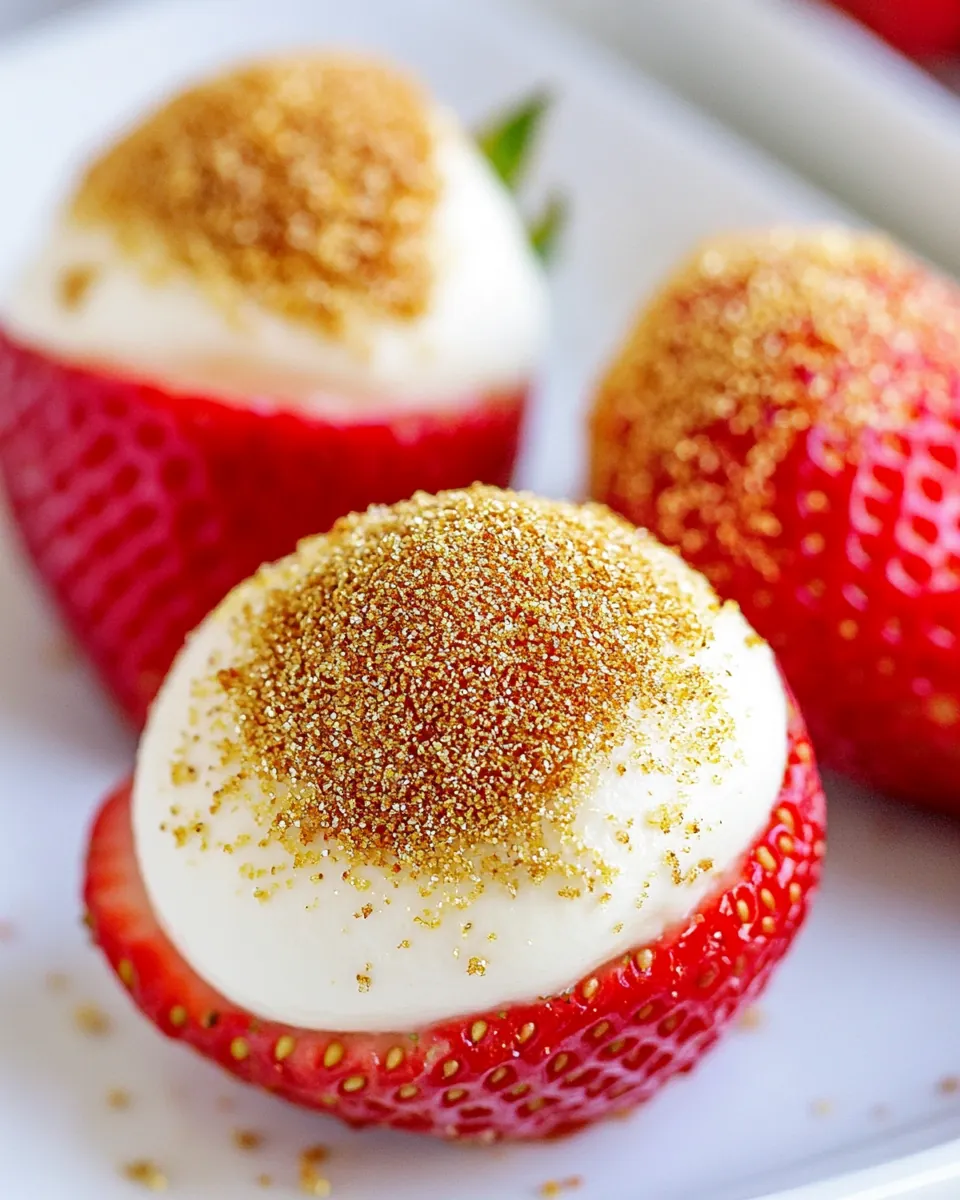 Cheesecake Stuffed Strawberries