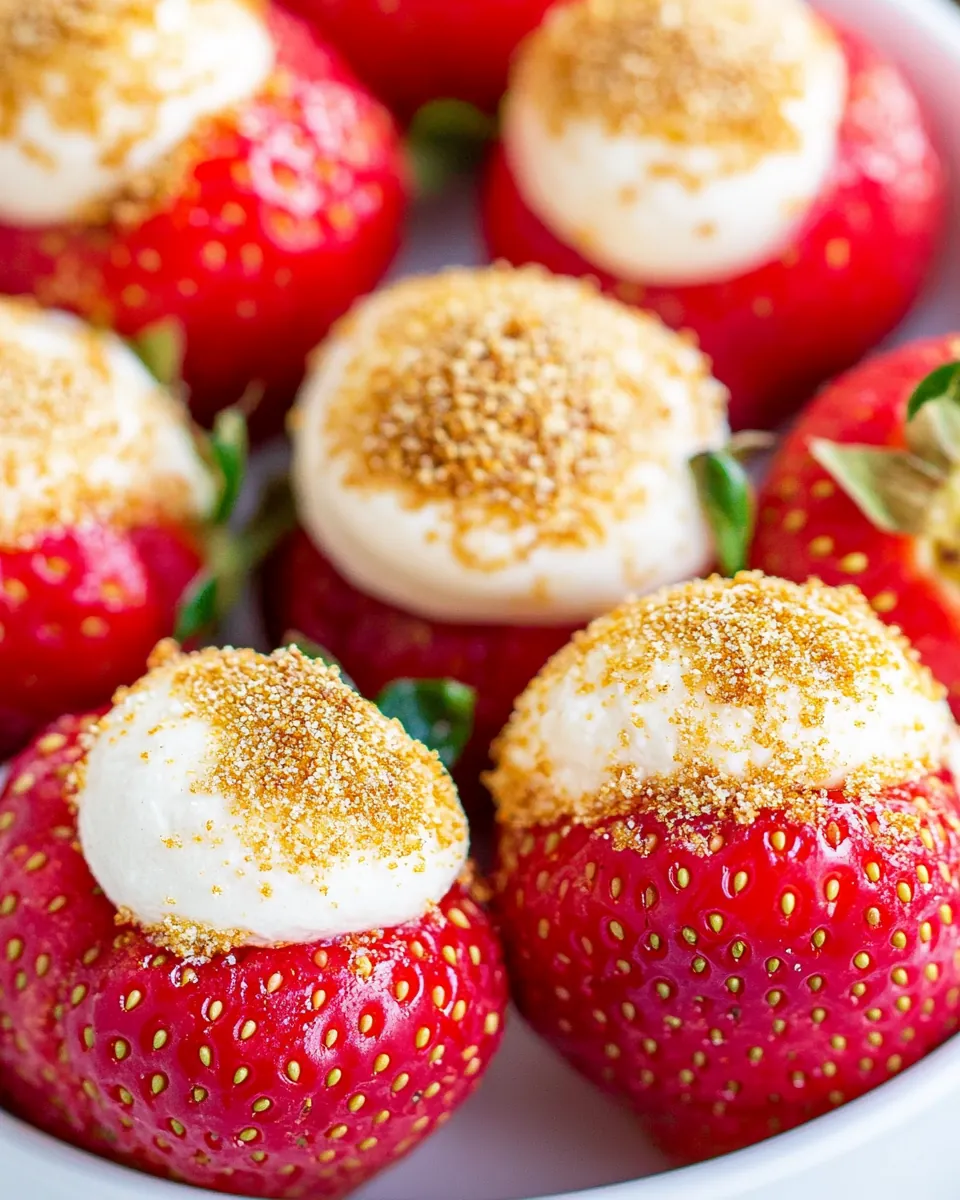 Cheesecake Stuffed Strawberries