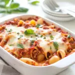 Cheesy Lasagna Pasta Stuffed Shells