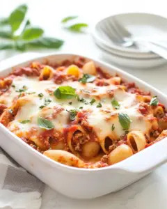 Cheesy Lasagna Pasta Stuffed Shells
