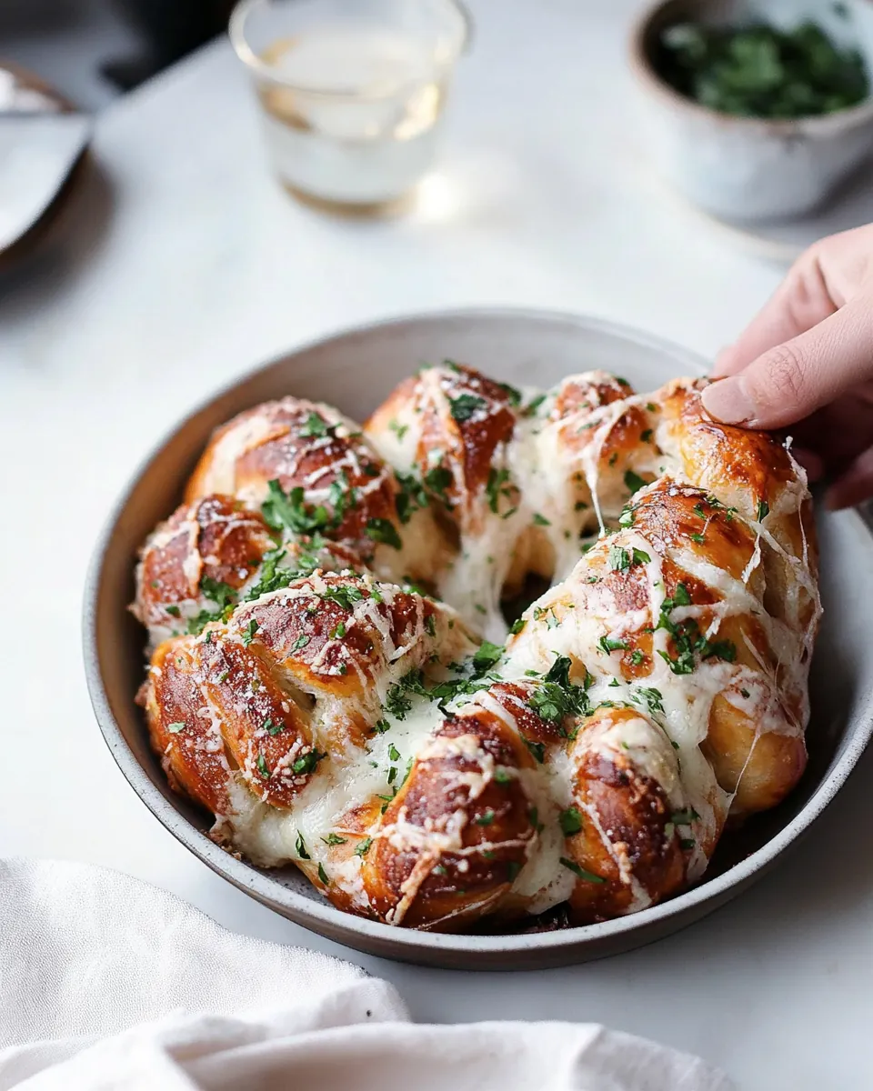Cheesy Roasted Garlic Knots
