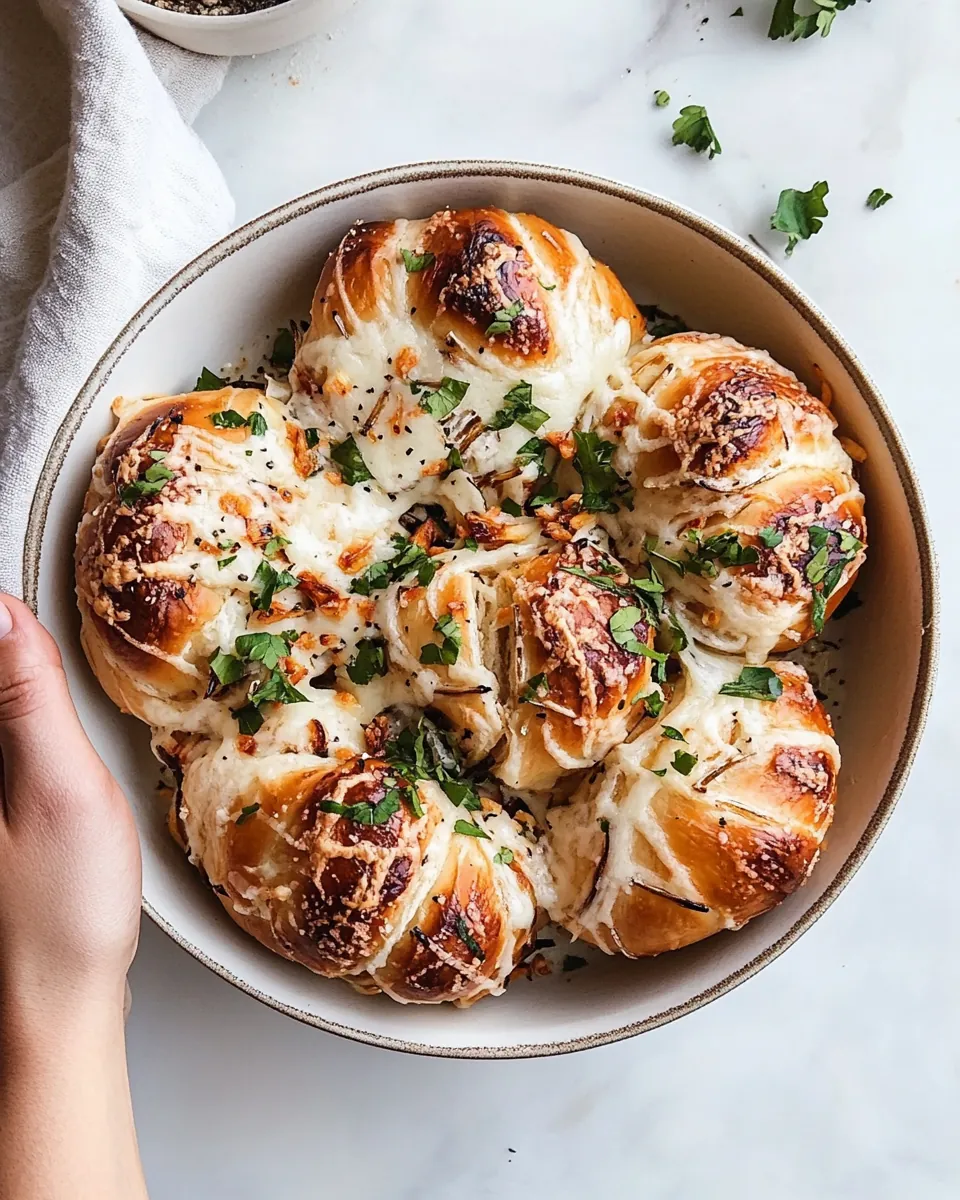 Cheesy Roasted Garlic Knots