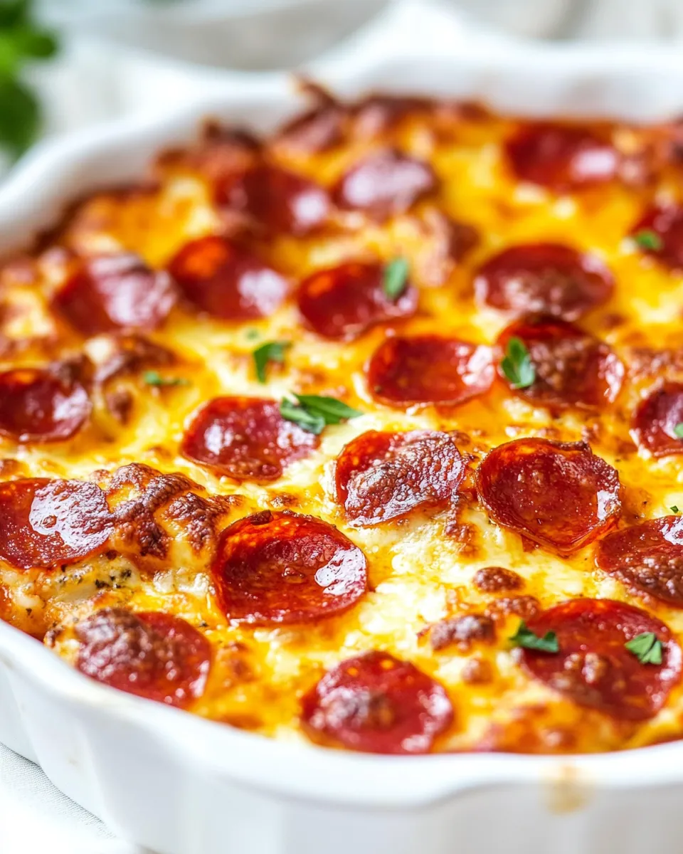 Cheesy White Pizza Casserole