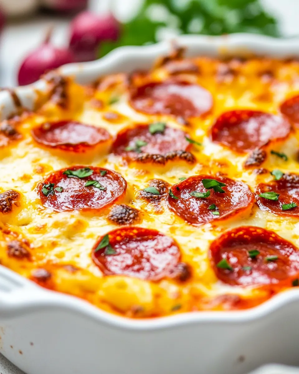 Cheesy White Pizza Casserole