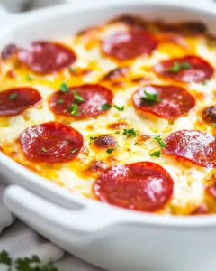 Cheesy White Pizza Casserole