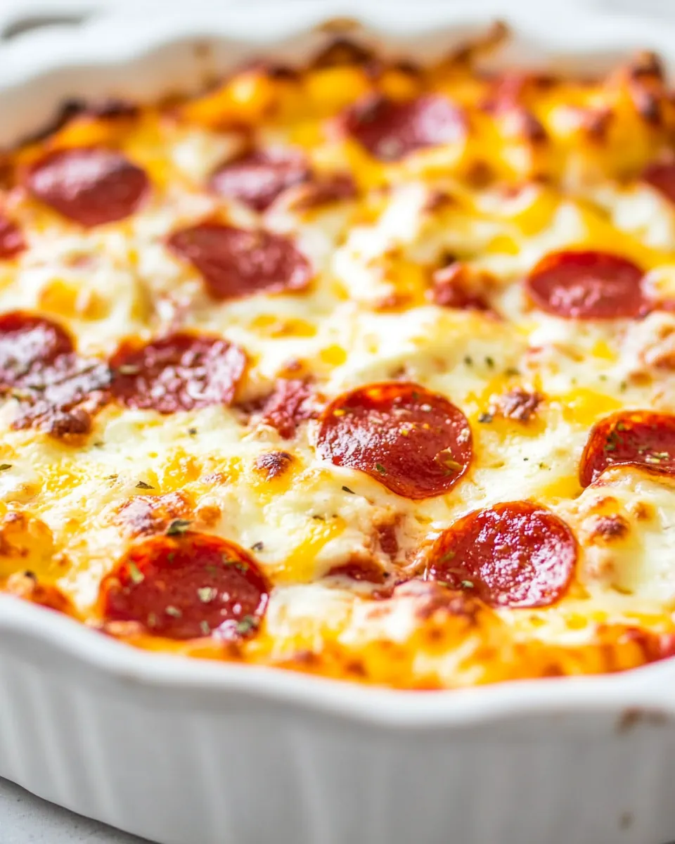 Cheesy White Pizza Casserole
