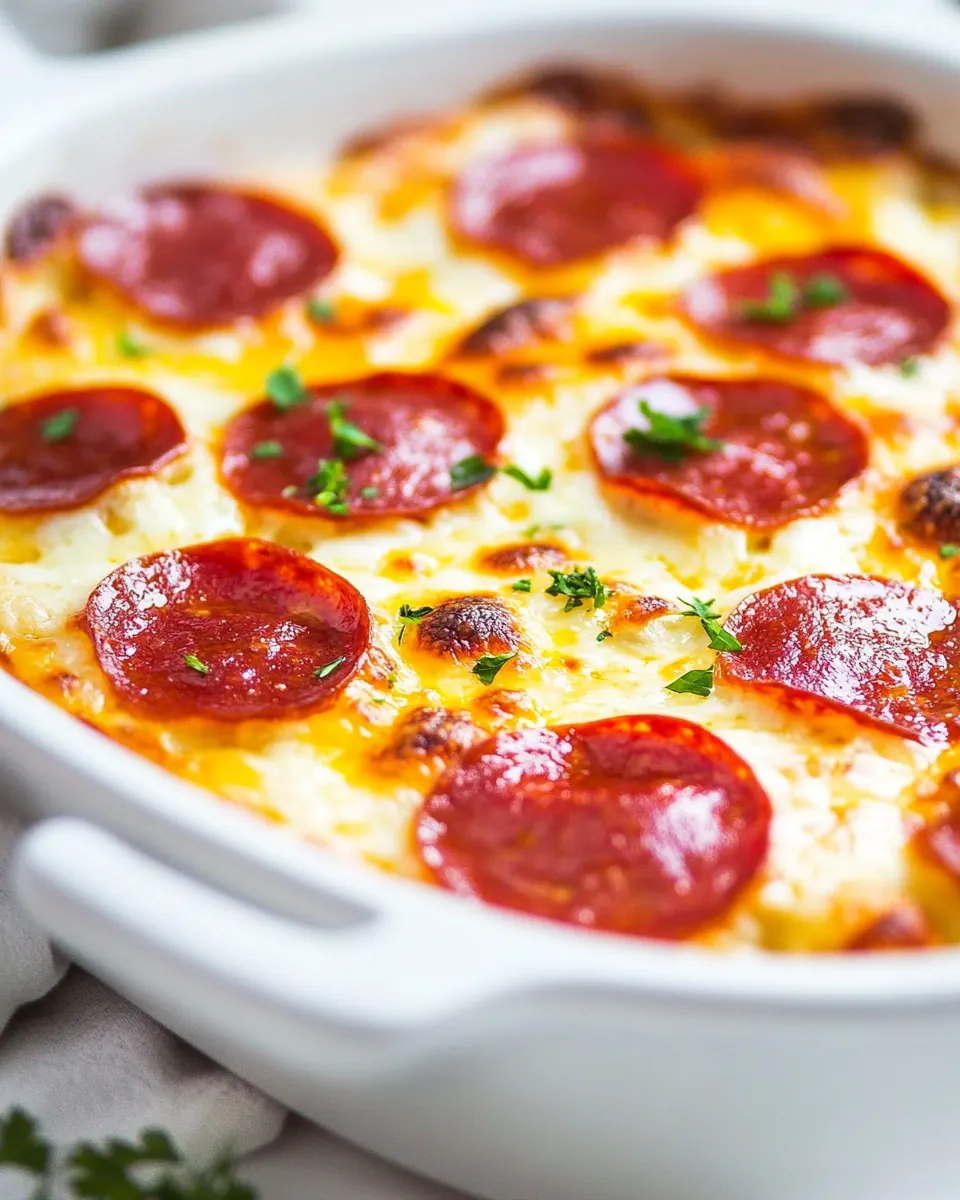 Cheesy White Pizza Casserole