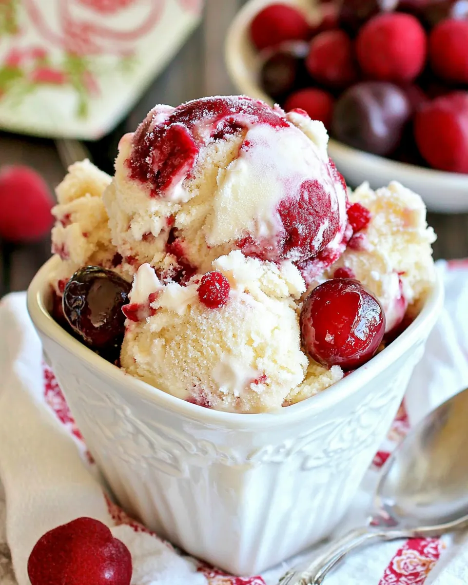 Cherry Cheesecake Magic Ice Cream
