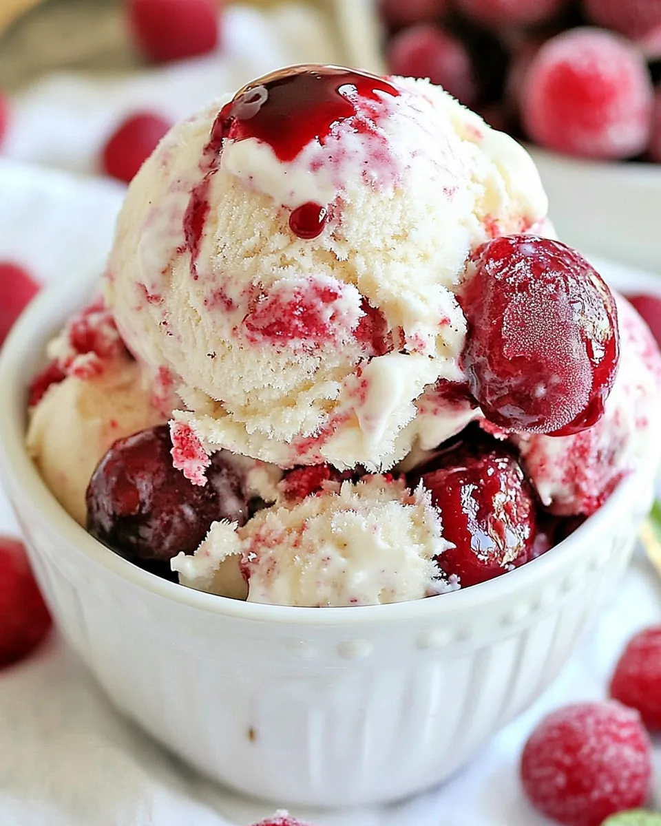 Cherry Cheesecake Magic Ice Cream