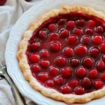 Cherry Cream Puff Pastry Tart