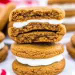 Chewy Gingerbread Sandwich Cookies