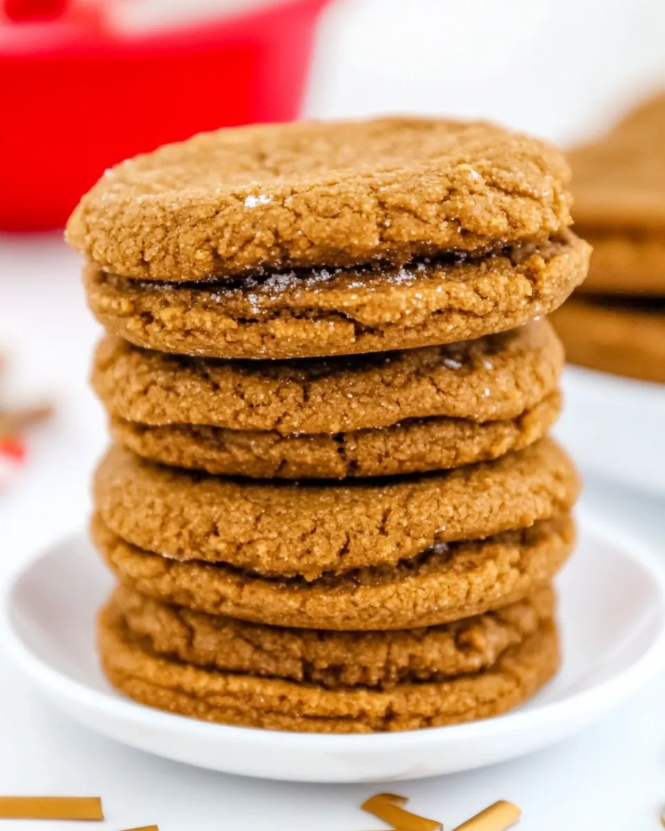 Chewy Gingerbread Sandwich Cookies