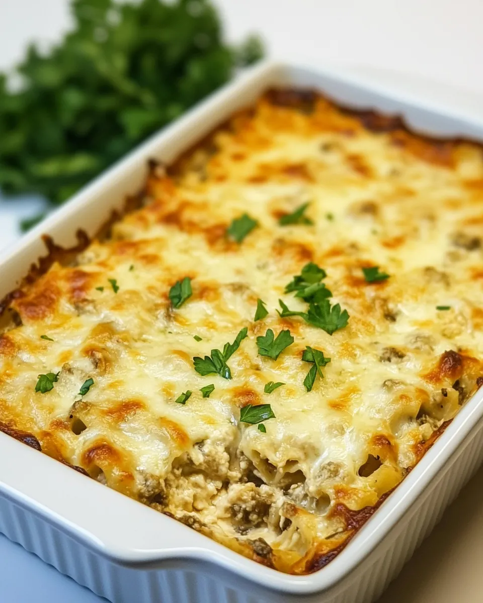 Chicken Alfredo Lasagna Casserole