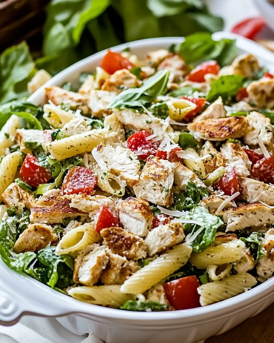 Chicken Caesar Pasta Salad