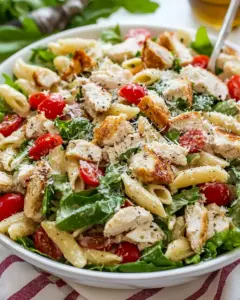 Chicken Caesar Pasta Salad