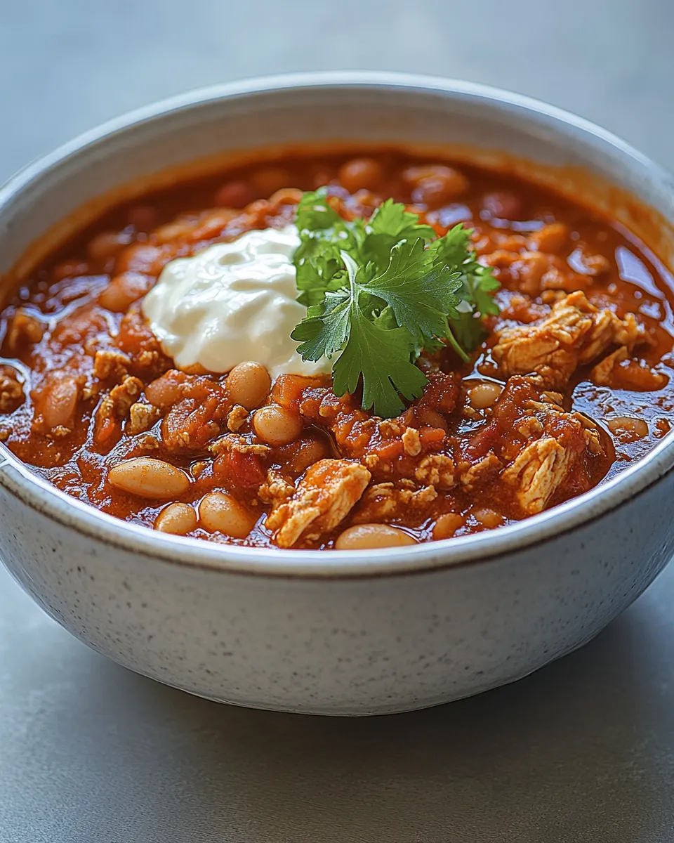 Chicken Chili with White Beans