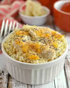 Chicken Poppy Seed Rice Bake