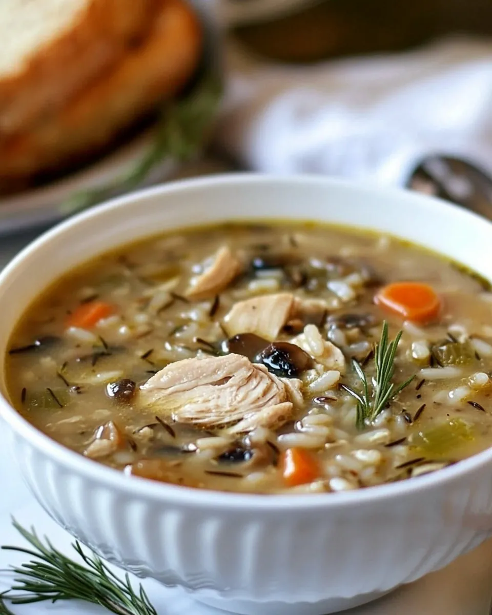 Chicken Shiitake and Wild Rice Soup