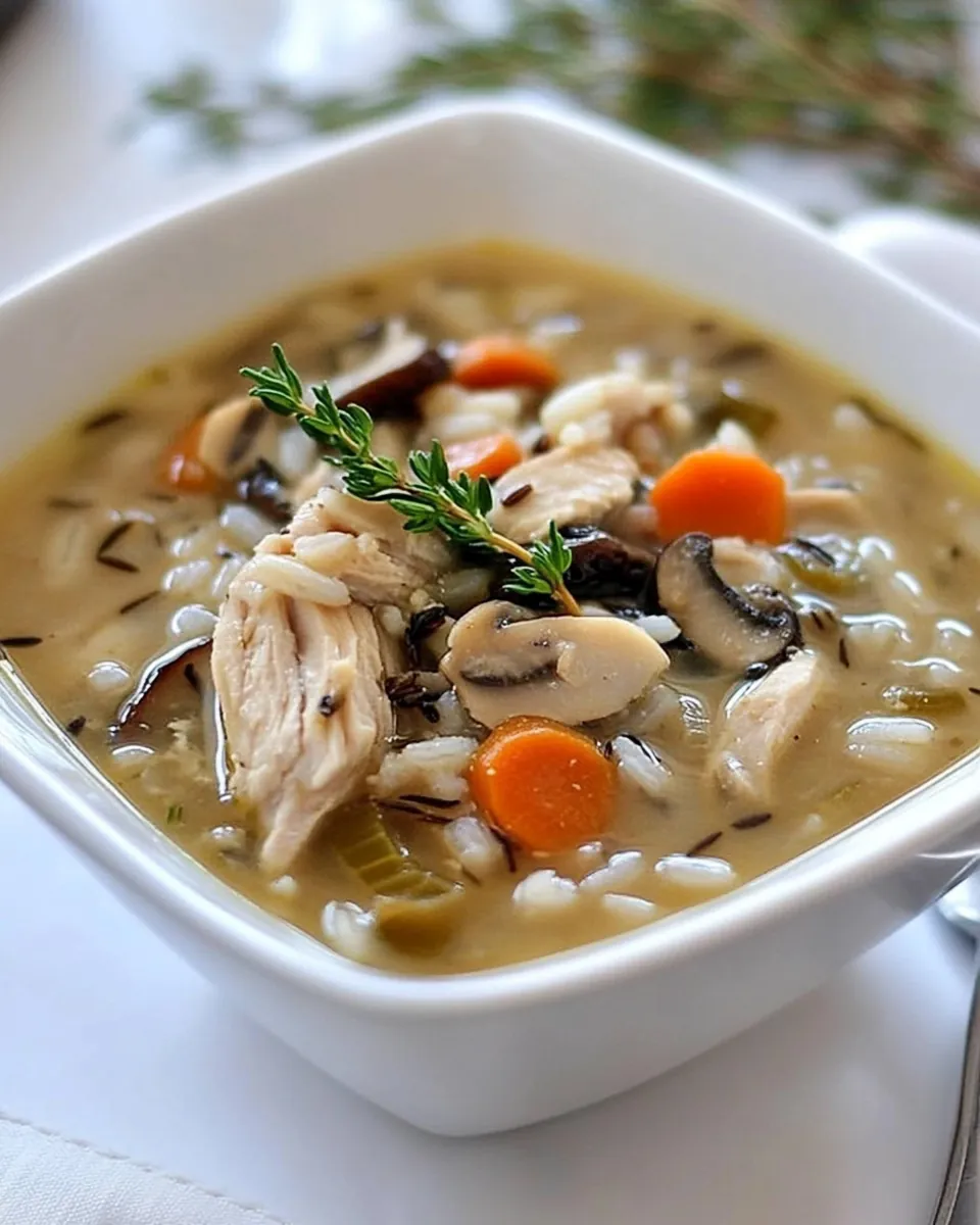 Chicken Shiitake and Wild Rice Soup