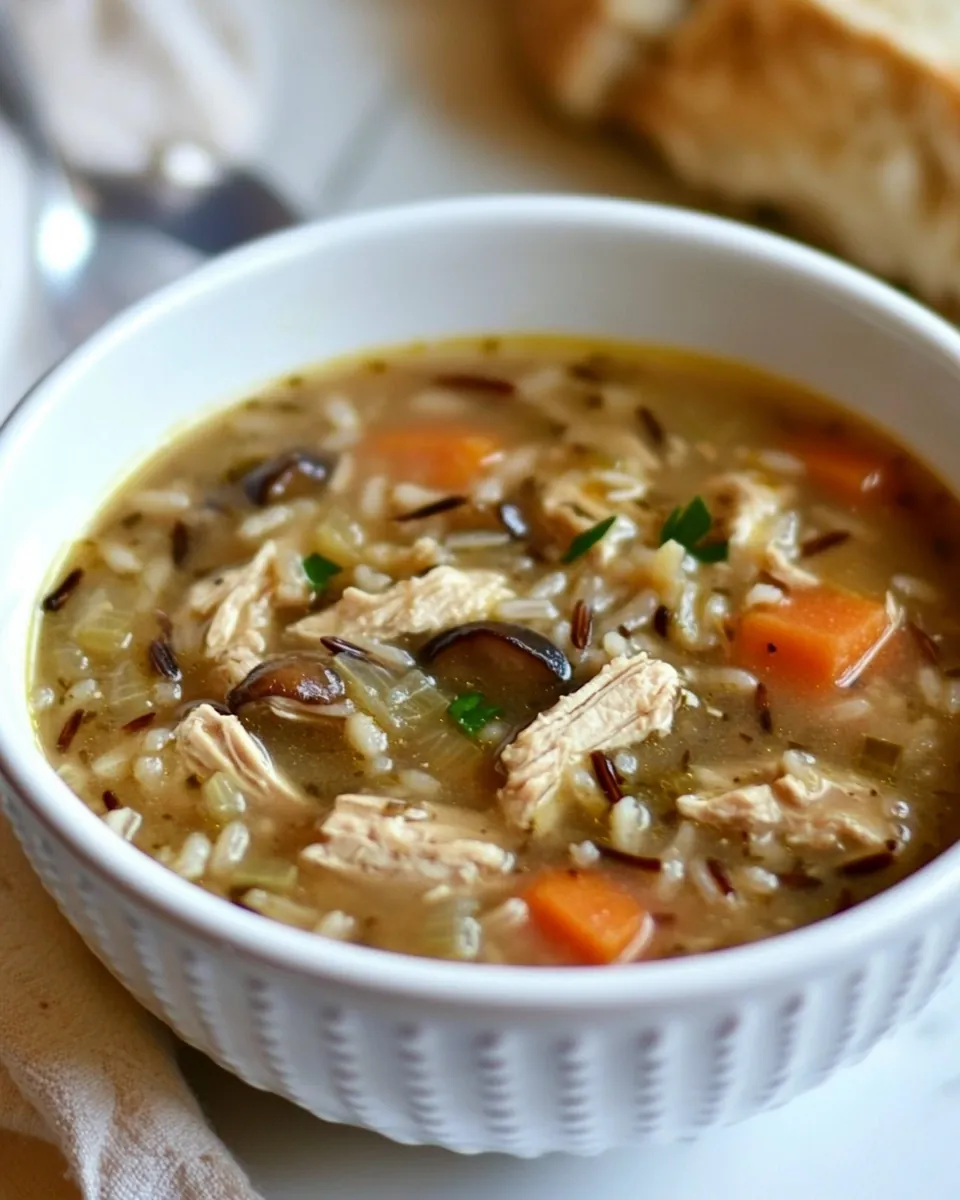 Chicken Shiitake and Wild Rice Soup