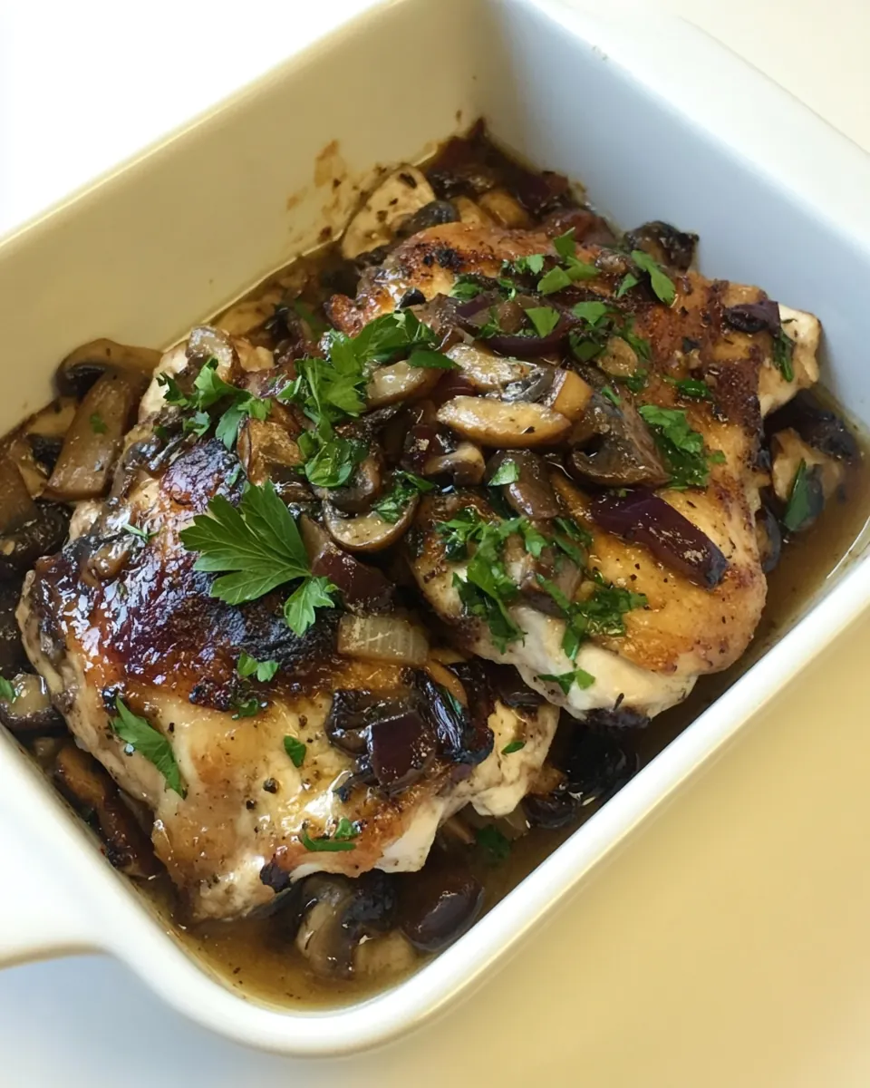 Chicken Thighs with Mushrooms