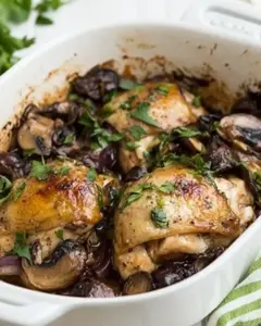 Chicken Thighs with Mushrooms