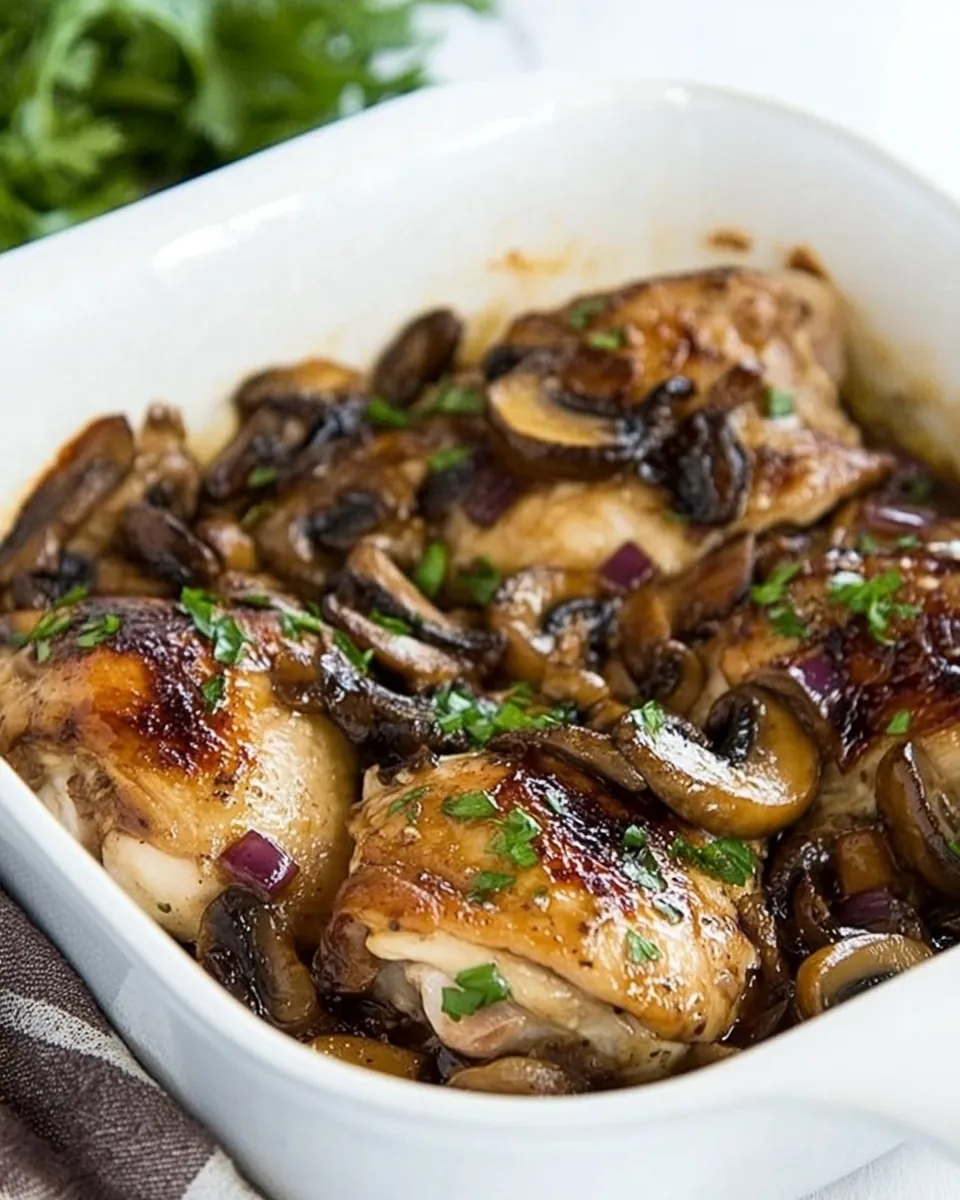 Chicken Thighs with Mushrooms