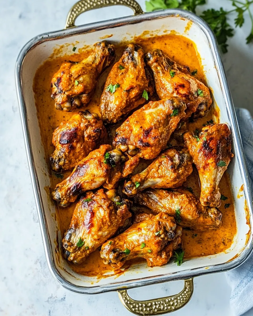 Chicken Tikka Masala Baked Wings