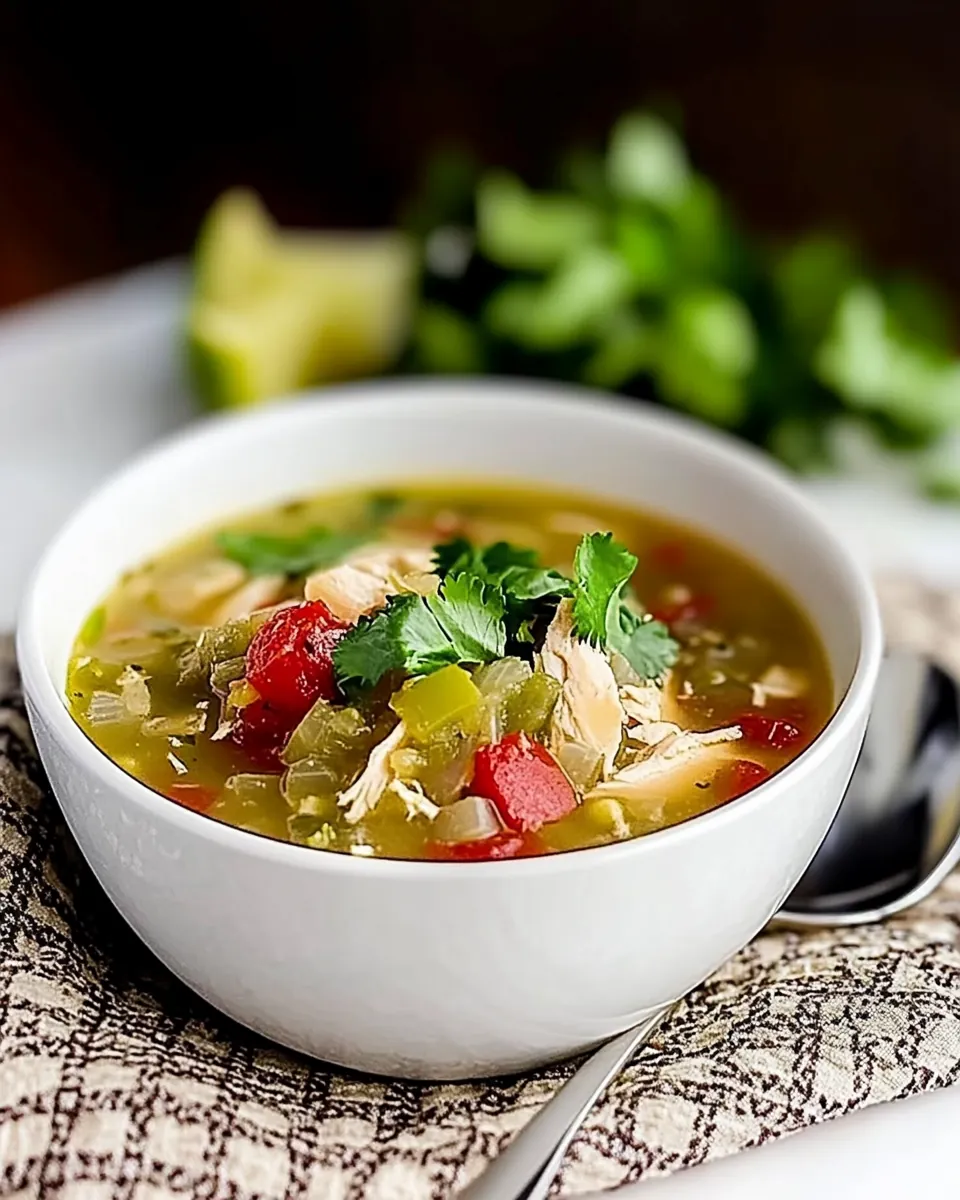 Chicken Tomatillo Soup