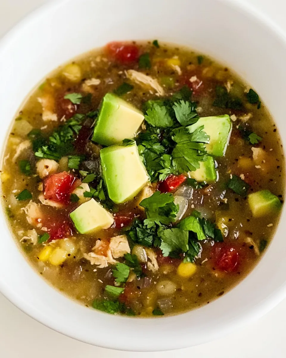 Chicken Tomatillo Soup