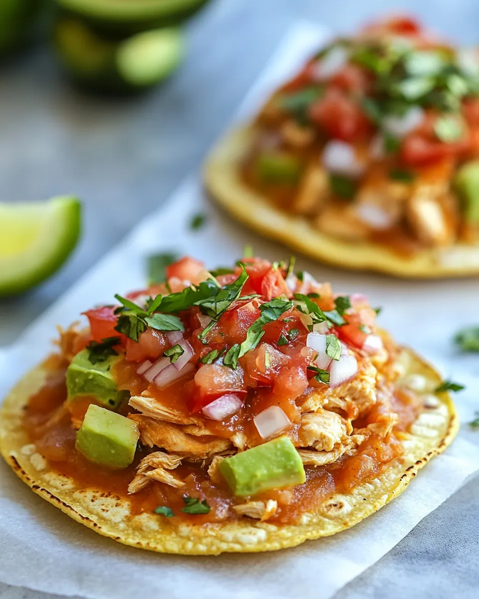 Chicken Tostadas