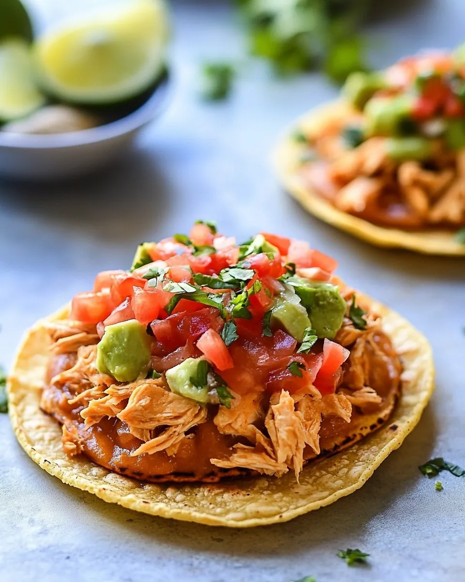 Chicken Tostadas