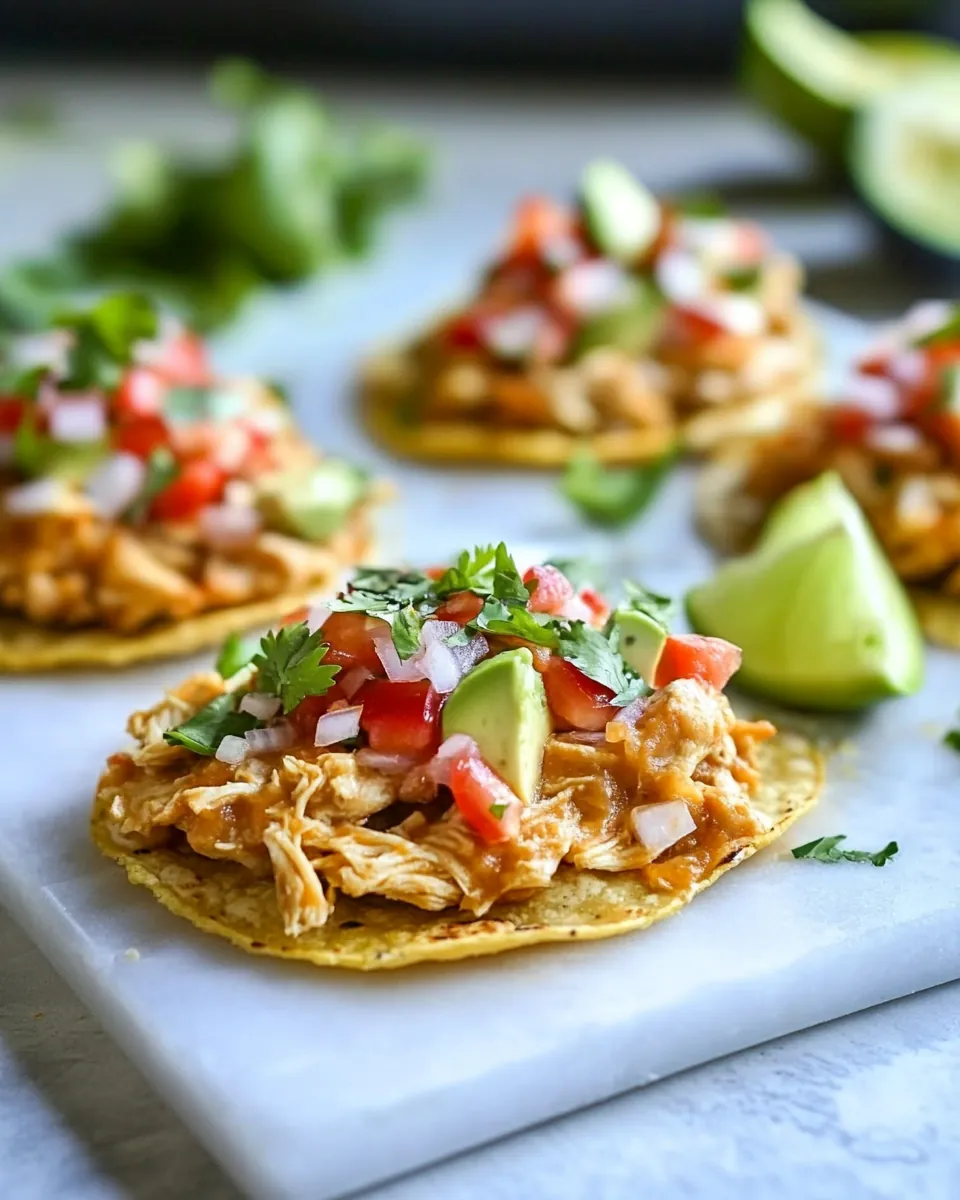 Chicken Tostadas