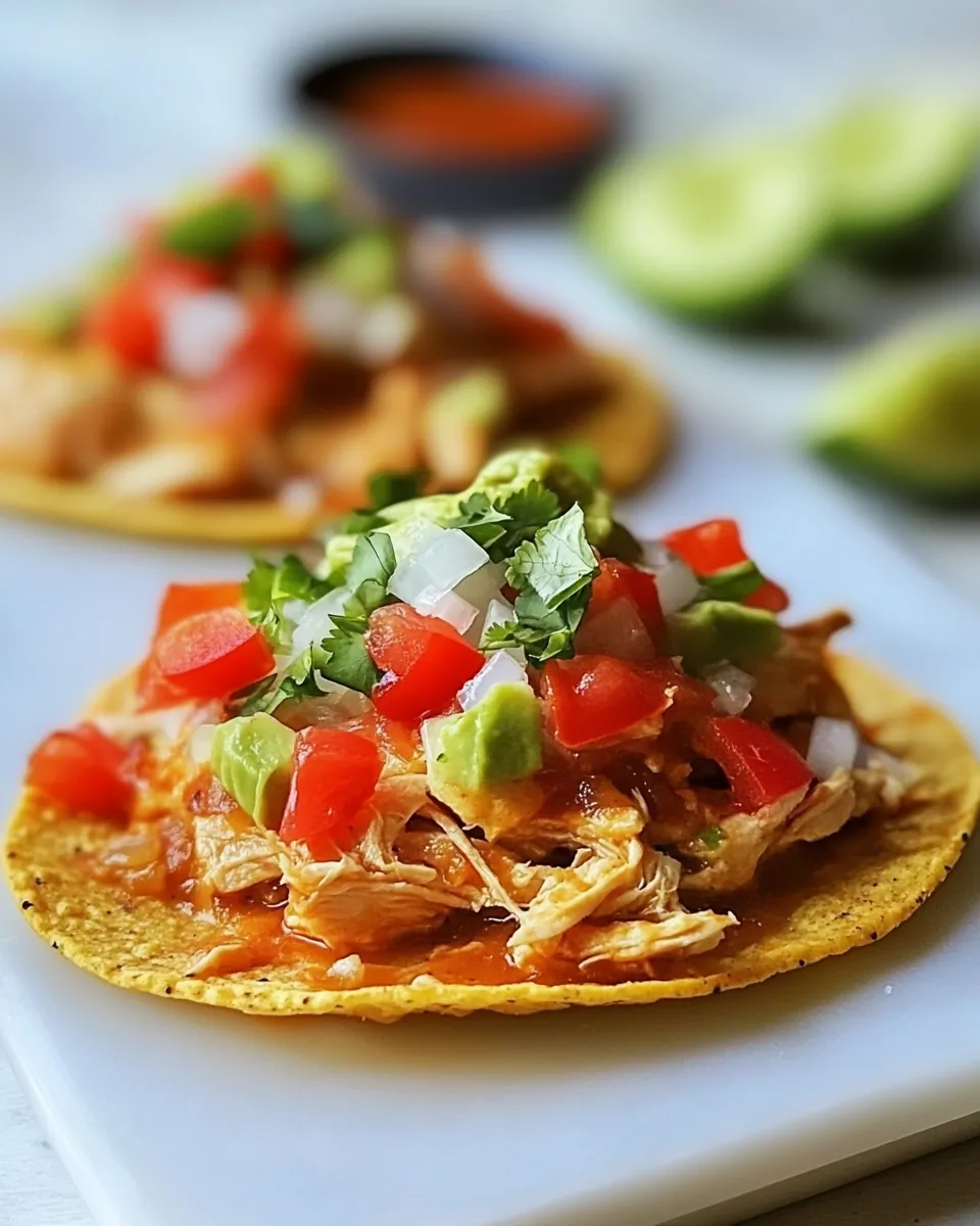 Chicken Tostadas