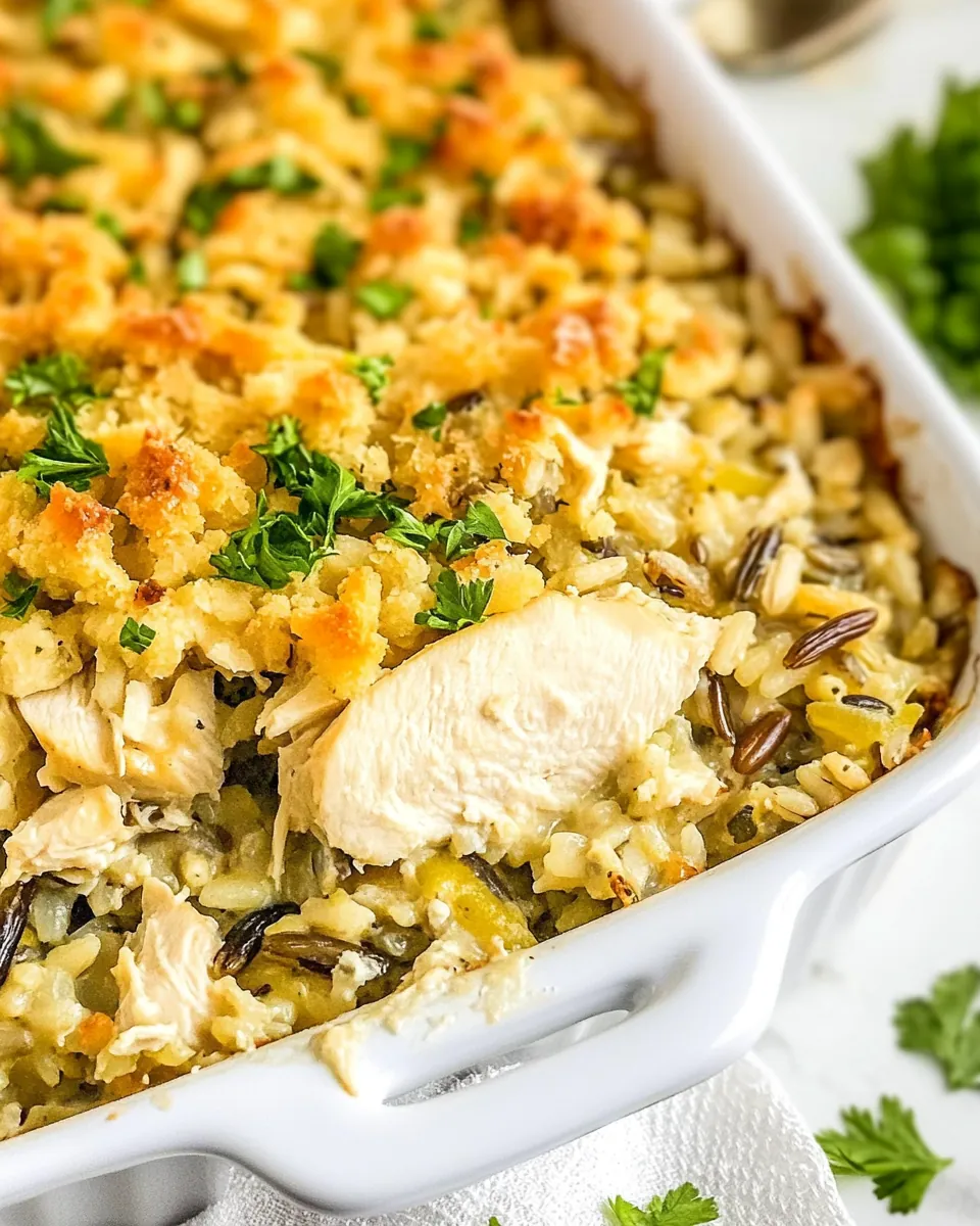Chicken Wild Rice Casserole