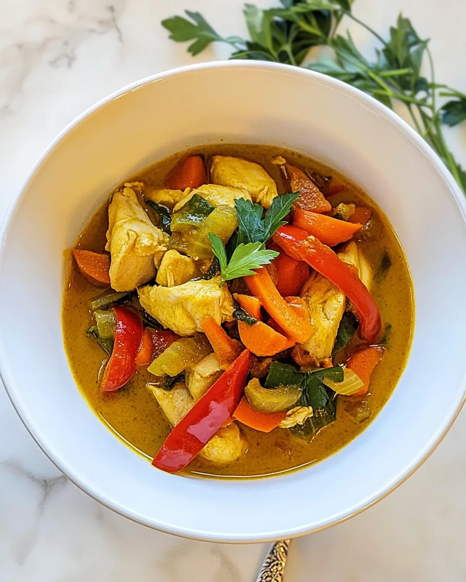 Chicken Yellow Curry Soup