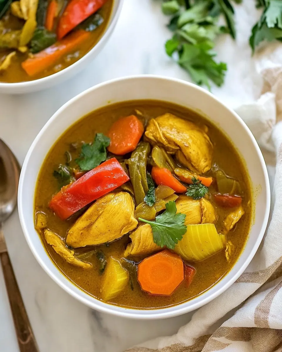Chicken Yellow Curry Soup