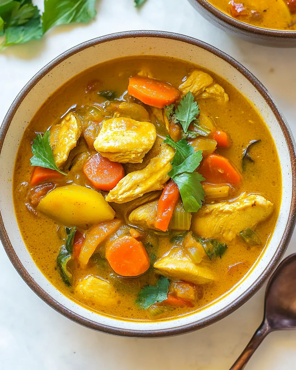 Chicken Yellow Curry Soup