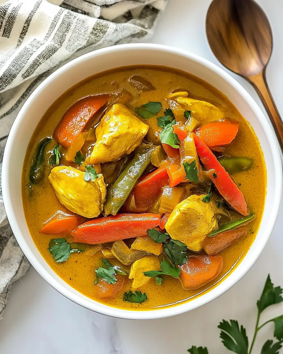 Chicken Yellow Curry Soup