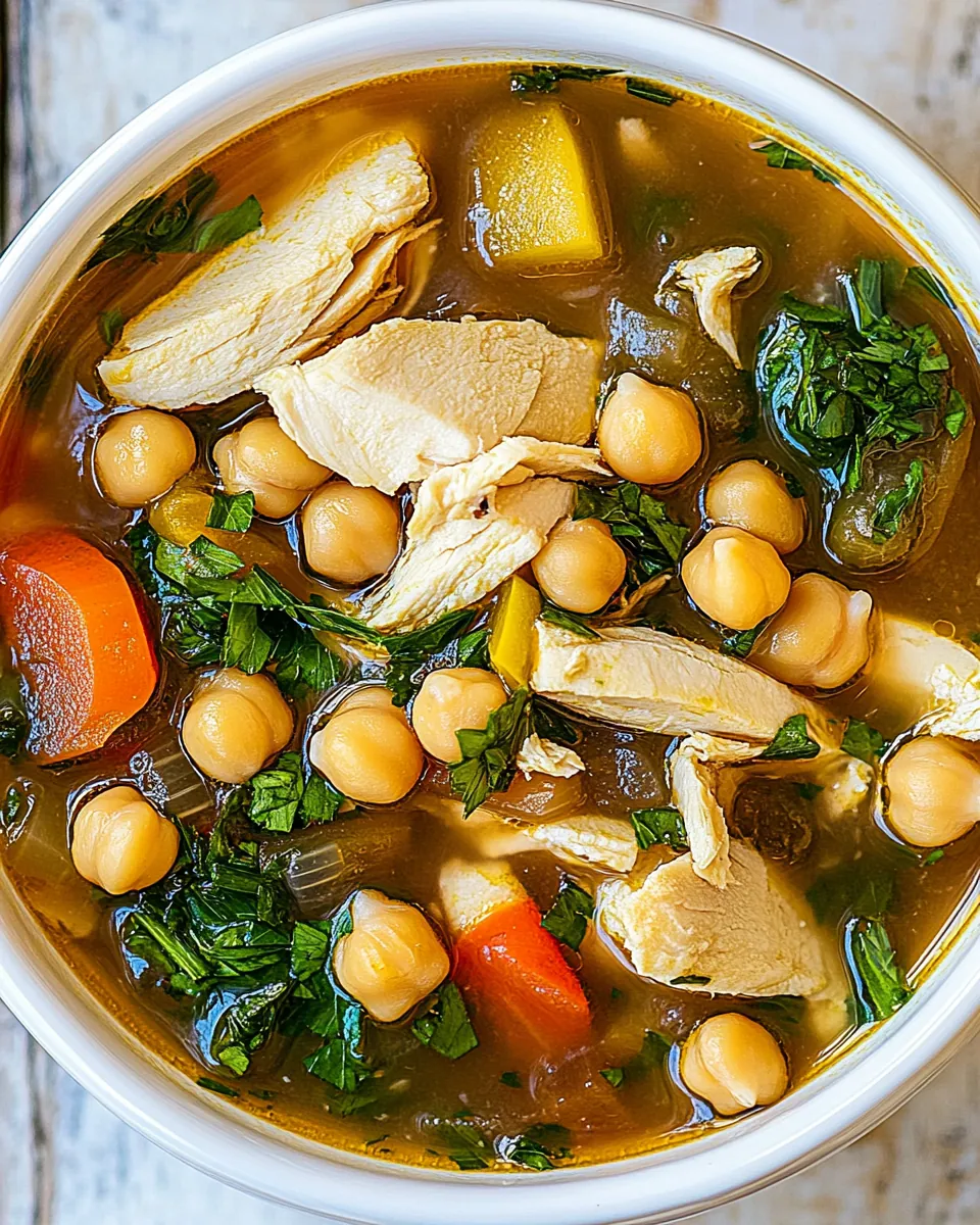 Chicken and Chickpea Soup