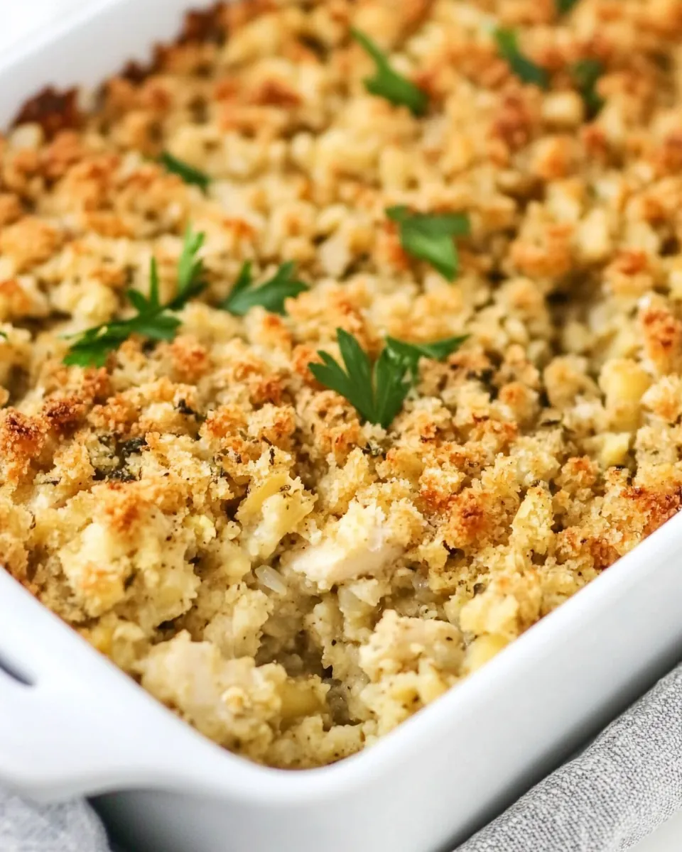 Chicken and Stuffing Casserole