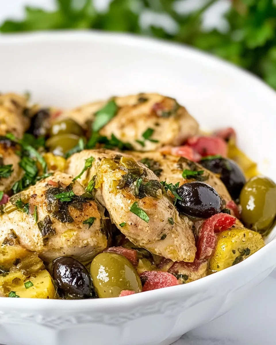 Chicken with Olives and Capers