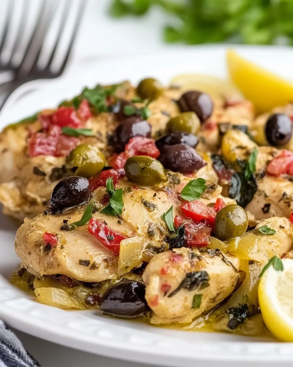 Chicken with Olives and Capers