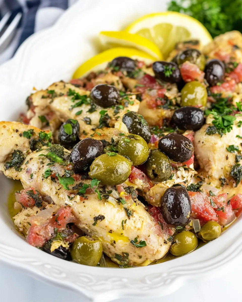Chicken with Olives and Capers