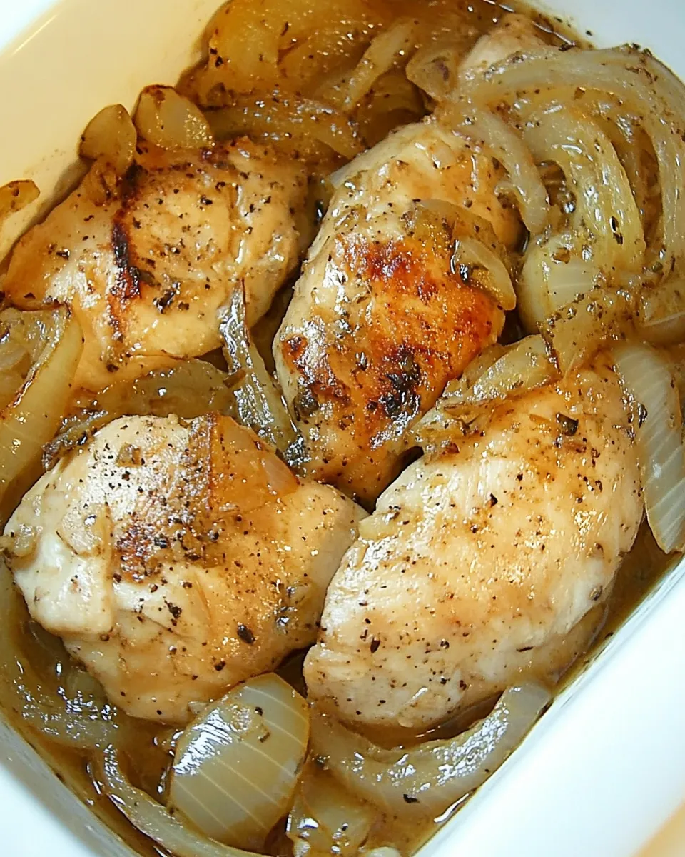 Chicken with Onions