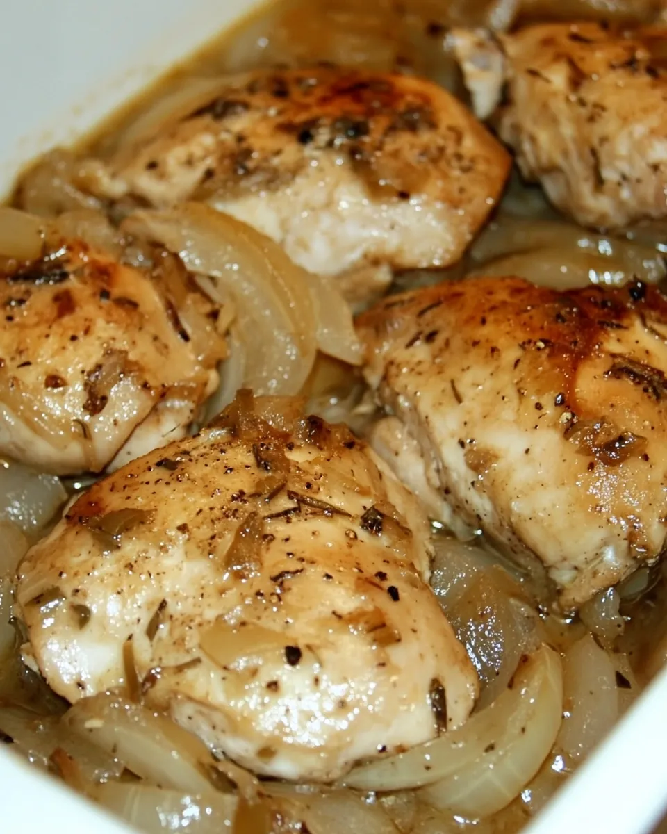 Chicken with Onions