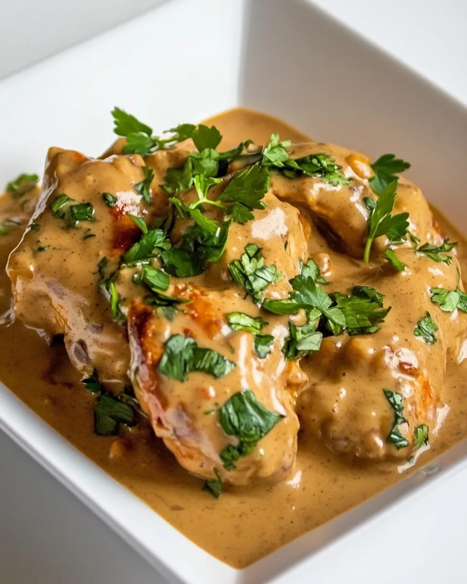 Chicken with Peanut Sauce